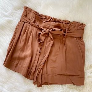 High Waisted Paperbag Shorts